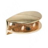 Полкодержатель для стеклянных полок толщиной 8-10 мм, золото MV16ZO