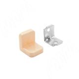 ANGLE Уголок мебельный с пластиковой накладкой 21х21х19 мм, бежевый PLS20X20X20BG