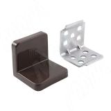 ANGLE Уголок мебельный с пластиковой накладкой 31х31х33 мм, венге