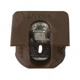 Эксцентрик усиленный в квадратном пластиковом корпусе 16 мм, коричневый