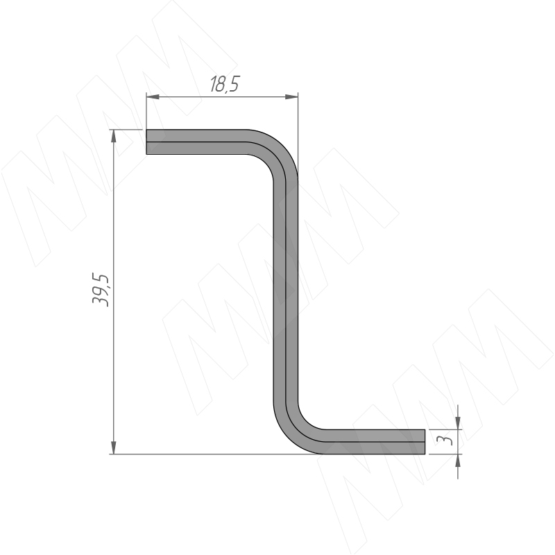 Ключ шестигранный Z-3 фото товара 2 - 3HX-Z MP