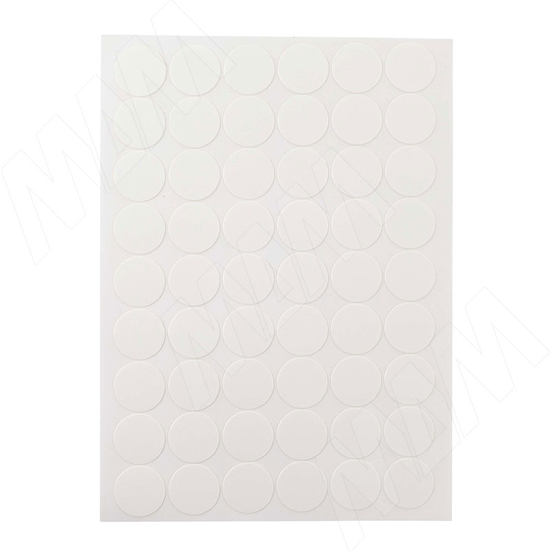 Заглушка самоклеящаяся, D20 мм, Белый снег, шагрень (Kr 8685), 54 шт. фото товара 2 - 8685.20.20