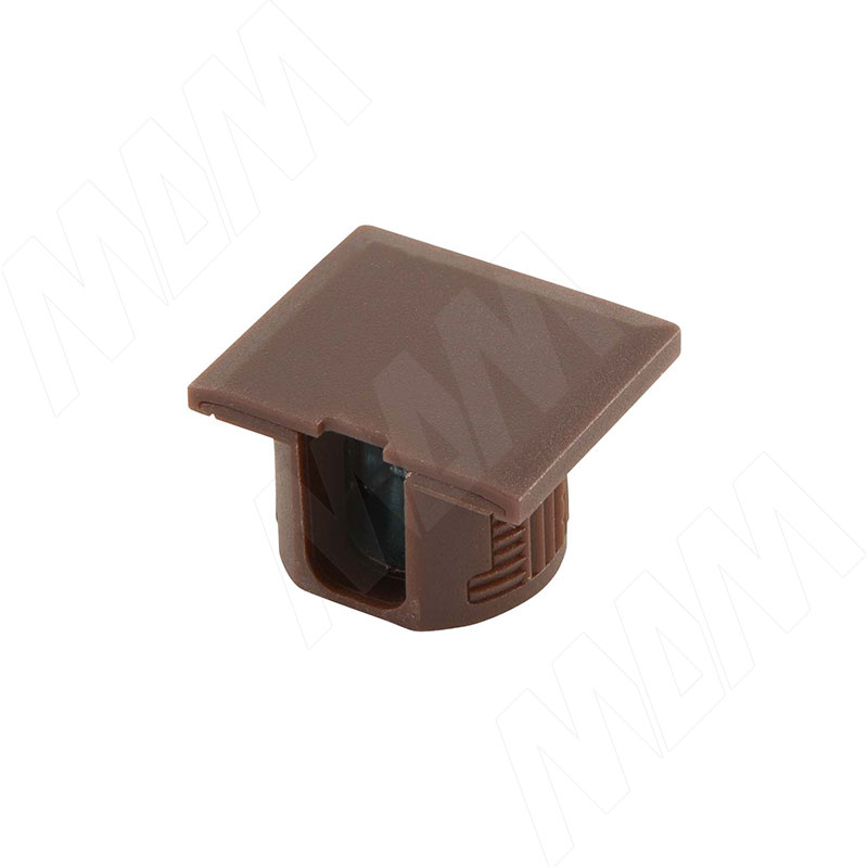 Заглушка для эксцентрика в квадратном пластиковом корпусе, коричневая фото товара 2 - CAP.ES.EC20.BR