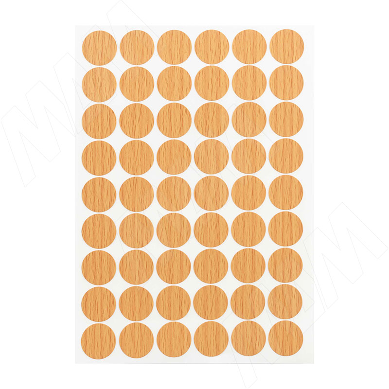 Заглушка самоклеящаяся, D20 мм, Бук, гладкая (Eg H1511), 54 шт. фото товара 2 - H1511.10.20