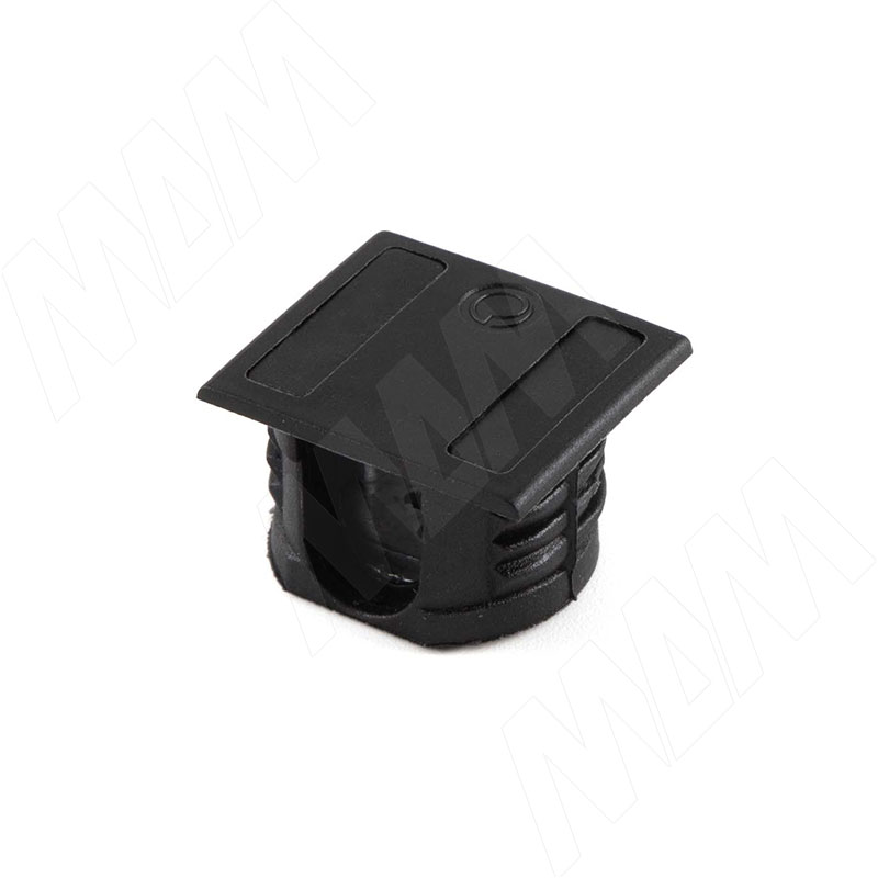 Эксцентрик в квадратном пластиковом корпусе 16 мм, черный никель фото товара 2 - SE71PNE