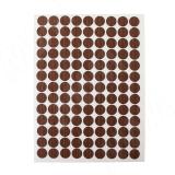 Заглушка самоклеящаяся, D13 мм, Орех, с текстурой дерева (Kr 0729), 117 шт. 0729.30.13, фото 1