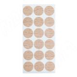 Заглушка самоклеящаяся, D20 мм, дуб Бардолино натуральный, 18 шт. 20.054-HM, фото 1