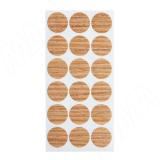 Заглушка самоклеящаяся, D20 мм, дуб Галифакс натуральный, 18 шт. 20.167-HM, фото 1
