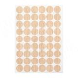 Заглушка самоклеящаяся, D20 мм, Дуб молочный, гладкая (Kr 8622), 54 шт. 8622.10.20, фото 1