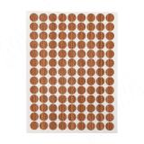 Заглушка самоклеящаяся, D13 мм, Орех Алпайн, шагрень (Kr 9614), 117 шт. 9614.20.13, фото 1