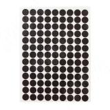 Заглушка самоклеящаяся, D13 мм, Венге Луизиана, шагрень (Kr 9763), 117 шт. 9763.20.13, фото 1