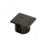 Заглушка для эксцентрика в квадратном пластиковом корпусе, черная CAP.ES.EC20.BL, фото 1