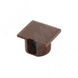 Заглушка для эксцентрика в квадратном пластиковом корпусе, коричневая CAP.ES.EC20.BR, фото 1