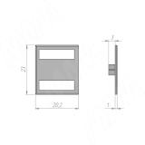 Заглушка для эксцентрика в пластиковом корпусе SE71/74, антрацит CSE71PANT, фото 1