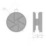 Эксцентрик для плит толщиной от 22 мм, D35 EC35-22.ZL, фото 2