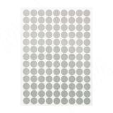 Заглушка самоклеящаяся, D13 мм, Серый металлик, гладкая (Eg F501), 117 шт. F501.10.13, фото 1