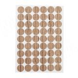 Заглушка самоклеящаяся, D20 мм, Дуб Галифакс натуральный, с текстурой дерева (Eg H1180), 54 шт. H1180.30.20, фото 1