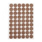 Заглушка самоклеящаяся, D20 мм, Дуб Галифакс табак, с текстурой дерева (Eg H1181), 54 шт. H1181.30.20, фото 1