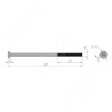 Винт с потайной головкой под шестигранник, M6 X 120 HXS M6 X120 MP, фото 1