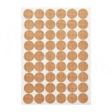 Заглушка самоклеящаяся, D20 мм, Дуб Крафт золотой, с текстурой дерева (Kr K003), 54 шт. K003.30.20, фото 1