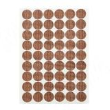 Заглушка самоклеящаяся, D20 мм, Дуб Крафт табачный, с текстурой дерева (Kr K004), 54 шт. K004.30.20, фото 1