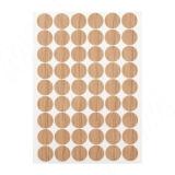 Заглушка самоклеящаяся, D20 мм, Гикори Рокфорд натуральный, с текстурой дерева (Kr K086), 54 шт. K086.30.20, фото 1
