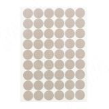 Заглушка самоклеящаяся, D20 мм, Глиняный серый, гладкая (Kr K096), 54 шт. K096.10.20, фото 1