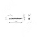 Конфирмат 5.0х50 S3, черный цинк KON 5.0X50 ZBL MP, фото 2