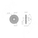 Ответная планка для магнита под саморез, D16 мм MAG D16, фото 1