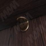 Полкодержатель с дополнительным упором для деревянных полок, бронза ME01ZBR, фото 1