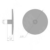 Заглушка для эксцентриковой стяжки D35, серая PL35.GR, фото 1