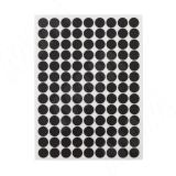 Заглушка самоклеящаяся, D13 мм, Нежный чёрный, шагрень (Eg U899), 117 шт. U899.20.13, фото 1