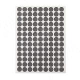 Заглушка самоклеящаяся, D13 мм, Оникс серый, шагрень (Eg U960), 117 шт. U960.20.13, фото 1