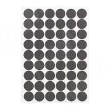 Заглушка самоклеящаяся, D20 мм, Графит, шагрень (Eg U961), 54 шт. U961.20.20, фото 1