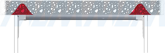 Нагрузка на стену стандартного алюминиевого профиля для навеса LIBRA H7 (артикул 670)