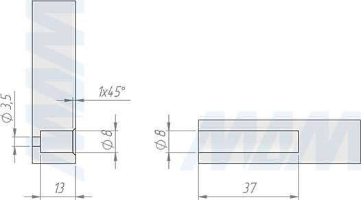 Установка однокомпонентной стяжки-шканта Cico (артикул CIKO01)