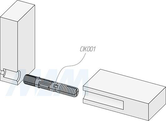 Установка однокомпонентной стяжки-шканта Cico (артикул CIKO01). схема 1