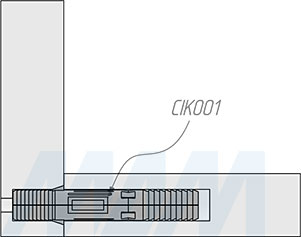 Установка однокомпонентной стяжки-шканта Cico (артикул CIKO01). схема 2