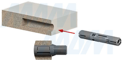 Установка однокомпонентной стяжки-шканта CIKO (артикул CIKO01). схема 3