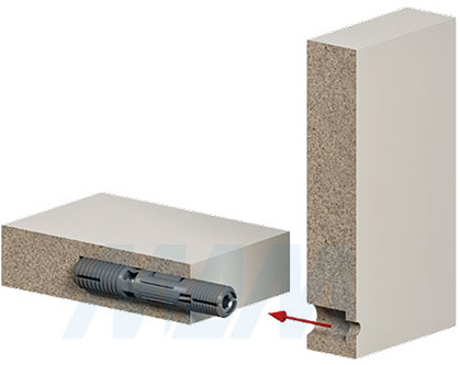 Установка однокомпонентной стяжки-шканта CIKO (артикул CIKO01). схема 4