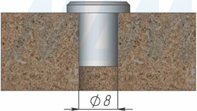 Установка гайки ERICSONA M5 (артикул NE M5 B)
