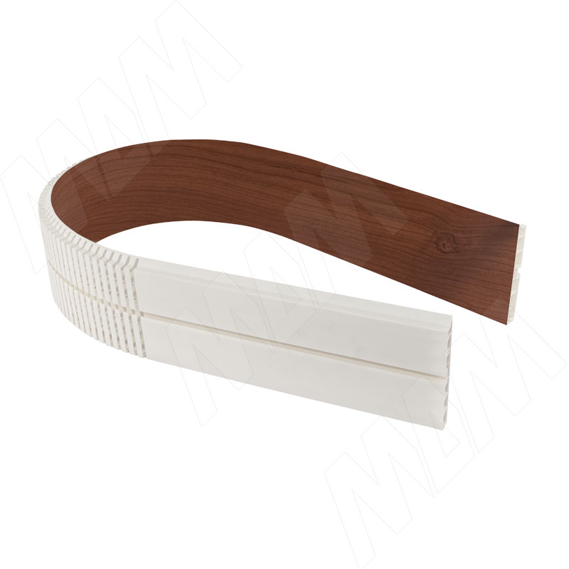 Радиусный элемент цоколя универсальный (высота 100), вишня фото товара 2 - 22.1846.FF