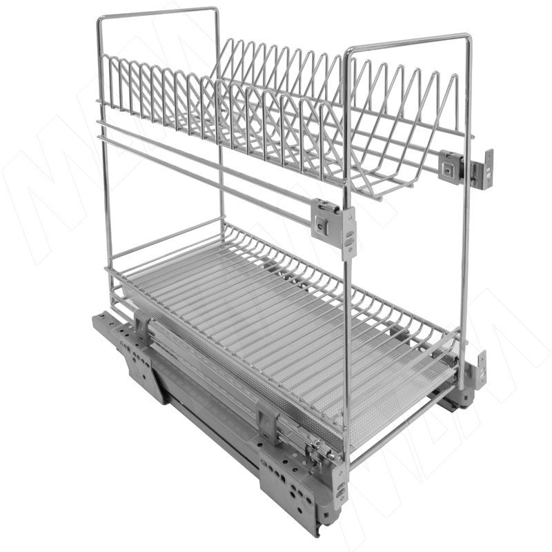 ROUND Двухуровневый посудосушитель с боковым нижн креплением направляющие Nova Pro EGTGMSL30PP 17529₽