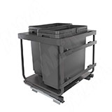 KOMBI 2.0 M60W Система сортировки и хранения, 2 емкости (33л+33л), креп. фасада, полн.выдв., плавн.закр., направл. Nova Pro, без крышек