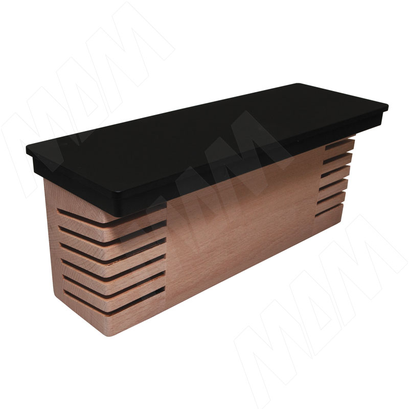 MIRAGE Полка-держатель ножей L=350, пластик, черный фото товара 1 - MCP350N