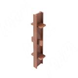 Соединитель 180 градусов (высота 100), орех 19.1566R.20