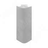 Уголок 90 градусов пластиковый для цоколя 20.400 (высота 100), серый 19.2040R.10.AL