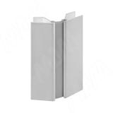 Мультиуголок пластиковый для цоколя 20.400 (высота 100), серый 19.2040R.H0.AL