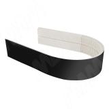 Радиусный элемент цоколя универсальный (высота 100), черный глянец 22.0330.FF