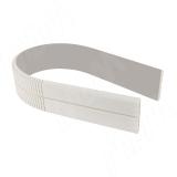 Радиусный элемент цоколя универсальный (высота 100), серый альпака 22.0398.FF, фото 1